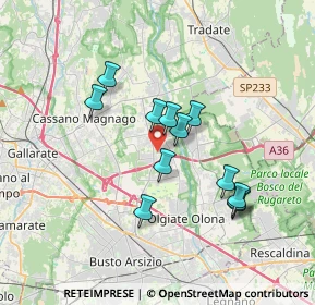 Mappa Via Milazzo, 21054 Fagnano Olona VA, Italia (3.00667)