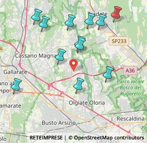 Mappa Via L. Ariosto, 21054 Fagnano Olona VA, Italia (4.22667)