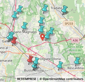 Mappa Via Milazzo, 21054 Fagnano Olona VA, Italia (4.87211)