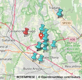 Mappa Via Milazzo, 21054 Fagnano Olona VA, Italia (2.74071)