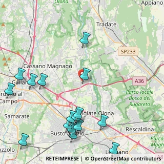 Mappa Via L. Ariosto, 21054 Fagnano Olona VA, Italia (5.59313)