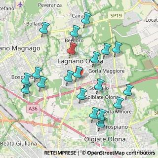 Mappa Via L. Ariosto, 21054 Fagnano Olona VA, Italia (2.107)