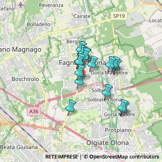Mappa Via Milazzo, 21054 Fagnano Olona VA, Italia (1.3075)