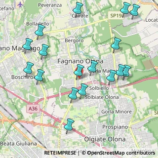 Mappa Via L. Ariosto, 21054 Fagnano Olona VA, Italia (2.36412)