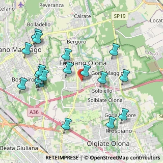 Mappa Via L. Ariosto, 21054 Fagnano Olona VA, Italia (2.295)