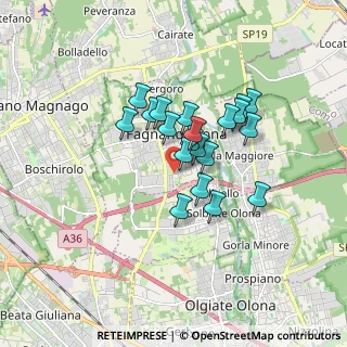 Mappa Via Milazzo, 21054 Fagnano Olona VA, Italia (1.2465)