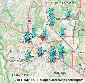 Mappa Via Milazzo, 21054 Fagnano Olona VA, Italia (6.74105)