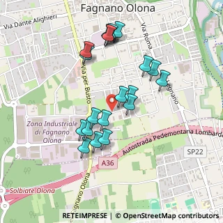 Mappa Via L. Ariosto, 21054 Fagnano Olona VA, Italia (0.432)