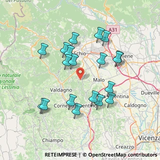 Mappa Via Maistri, 36030 Monte di Malo VI, Italia (7.30947)