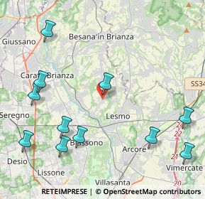 Mappa Via Leonardo da Vinci, 20050 Triuggio MB, Italia (5.20182)