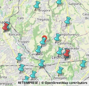 Mappa Via Leonardo da Vinci, 20050 Triuggio MB, Italia (2.7135)