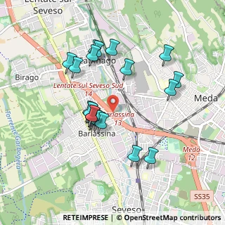 Mappa Via per Como, 20825 Barlassina MB, Italia (0.8455)