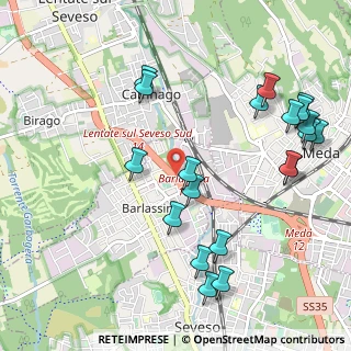 Mappa Via per Como, 20825 Barlassina MB, Italia (1.2105)