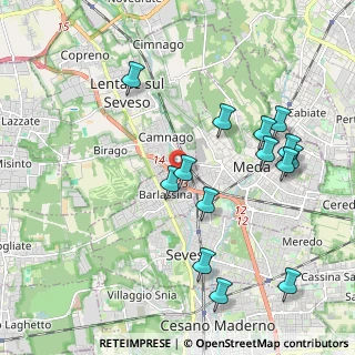 Mappa Via per Como, 20825 Barlassina MB, Italia (2.13714)