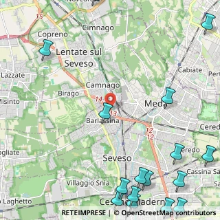Mappa Via per Como, 20825 Barlassina MB, Italia (3.6425)