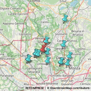 Mappa Via per Como, 20825 Barlassina MB, Italia (7.21563)
