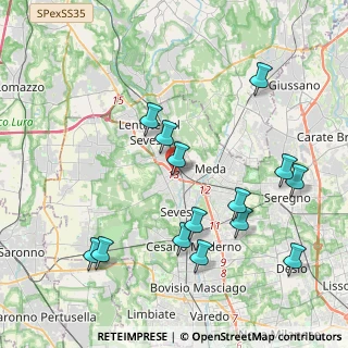 Mappa Via per Como, 20825 Barlassina MB, Italia (4.35429)