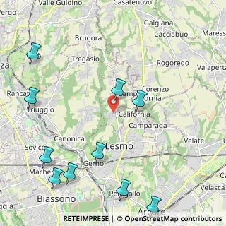Mappa Via Enrico Fermi, 20856 Correzzana MB, Italia (2.98727)