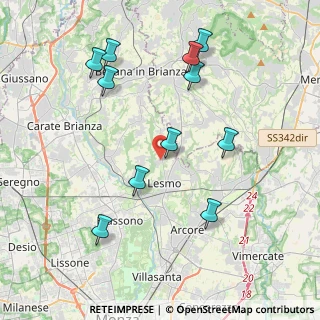 Mappa Via Enrico Fermi, 20856 Correzzana MB, Italia (4.22091)