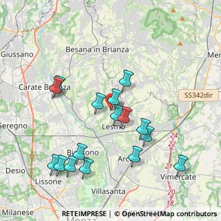 Mappa Via Enrico Fermi, 20856 Correzzana MB, Italia (4.03313)