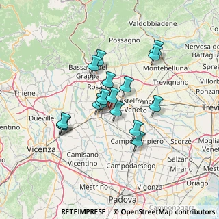 Mappa Via Don Guido Manesso, 35015 Galliera Veneta PD, Italia (10.81)