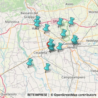 Mappa Via Don Guido Manesso, 35015 Galliera Veneta PD, Italia (6.36714)