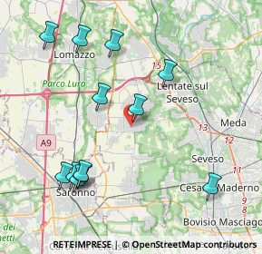 Mappa 20826 Misinto MB, Italia (4.48083)