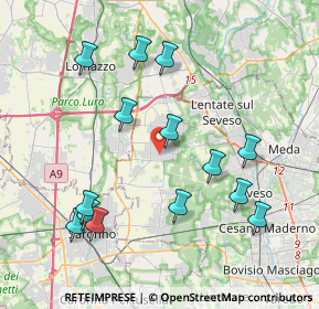 Mappa 20826 Misinto MB, Italia (4.2)