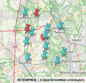 Mappa 20826 Misinto MB, Italia (3.36)