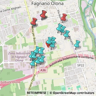 Mappa Via Sapri, 21054 Fagnano Olona VA, Italia (0.435)