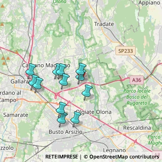 Mappa Via Sapri, 21054 Fagnano Olona VA, Italia (3.4525)