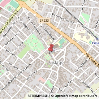 Mappa Piazza Enrico Toti, 1, 21040 Cislago, Varese (Lombardia)