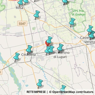 Mappa Via Vicenza, 35015 Galliera Veneta PD, Italia (5.721)