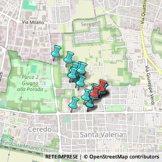 Mappa Via Achille Locatelli, 20831 Seregno MB, Italia (0.25714)