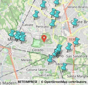 Mappa Via Achille Locatelli, 20831 Seregno MB, Italia (2.269)
