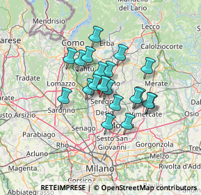 Mappa Via Achille Locatelli, 20831 Seregno MB, Italia (9.48)