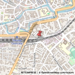 Mappa Via Pinelli Luigi, 29, 31100 Treviso, Treviso (Veneto)