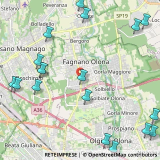 Mappa Via per Busto, 21054 Fagnano Olona VA, Italia (3.22667)
