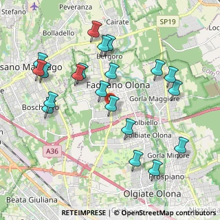 Mappa Via per Busto, 21054 Fagnano Olona VA, Italia (2.158)