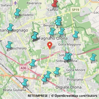 Mappa Via per Busto, 21054 Fagnano Olona VA, Italia (2.5125)