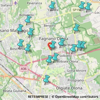 Mappa Via per Busto, 21054 Fagnano Olona VA, Italia (2.37765)