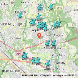 Mappa Via per Busto, 21054 Fagnano Olona VA, Italia (2.1685)