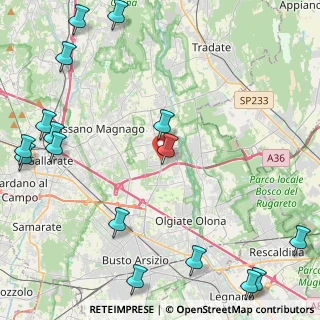 Mappa Via per Busto, 21054 Fagnano Olona VA, Italia (6.40188)