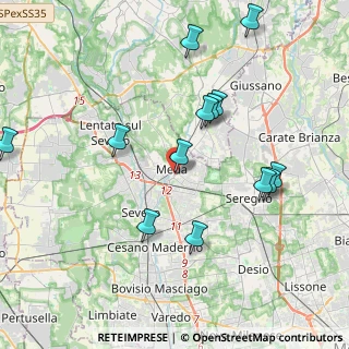 Mappa Viale Luigi Cadorna, 20821 Meda MB, Italia (4.19769)