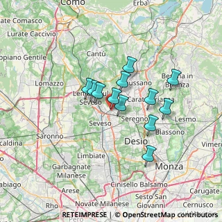 Mappa Viale Luigi Cadorna, 20821 Meda MB, Italia (5.06417)