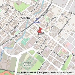 Mappa Via Adua, 20, 20821 Meda MB, Italia, 20821 Meda, Monza e Brianza (Lombardia)