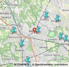 Mappa Via Adua, 20821 Meda MB, Italia (2.91727)