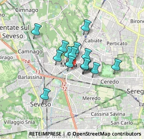Mappa Via Adua, 20821 Meda MB, Italia (1.11)