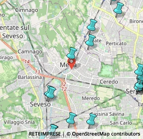 Mappa Via Adua, 20821 Meda MB, Italia (3.251)