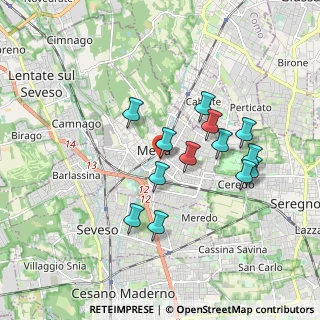 Mappa Via Adua, 20821 Meda MB, Italia (1.59538)